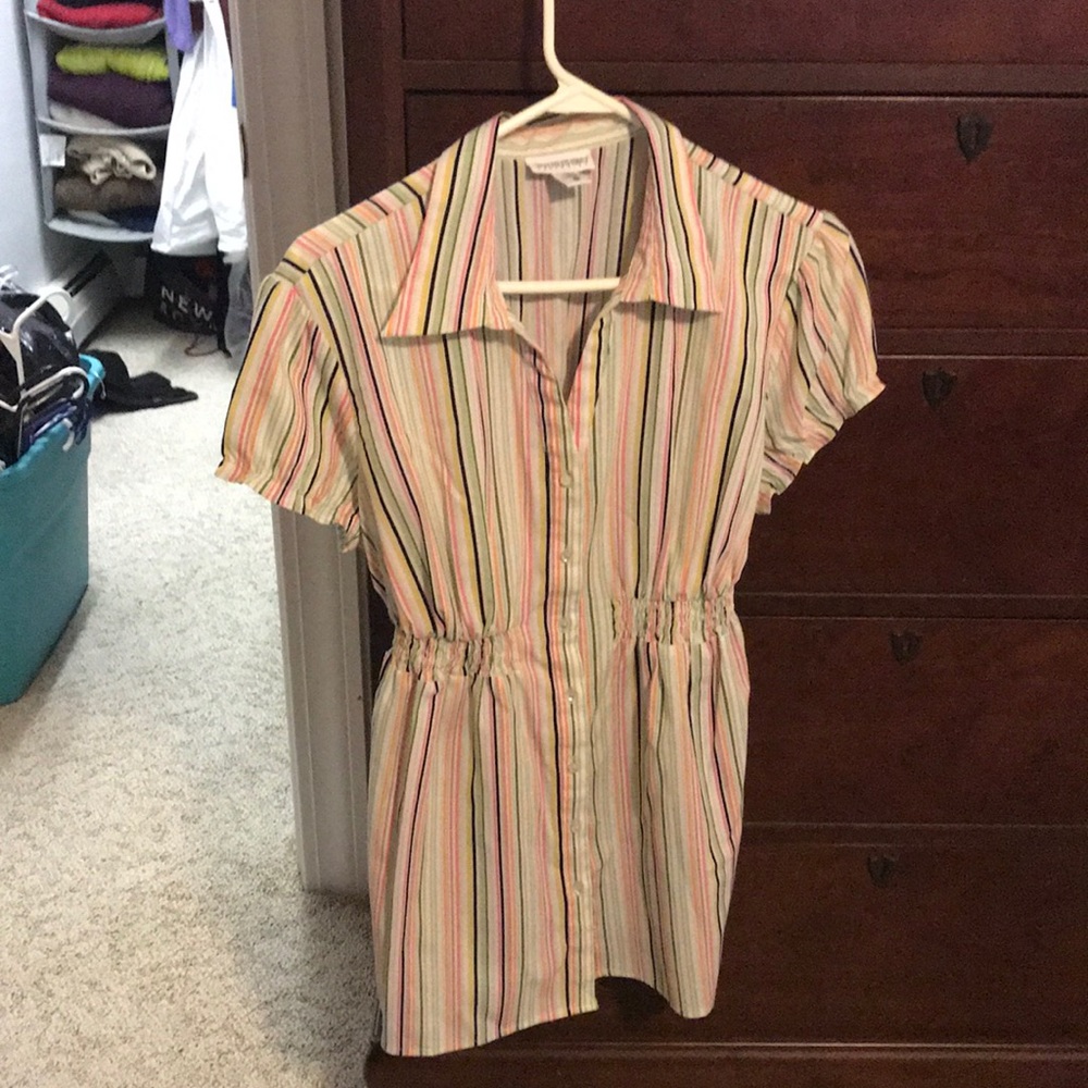 Maternity Button-down Dressy Blouse